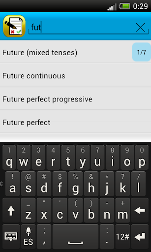 English exercises - Image screenshot of android app