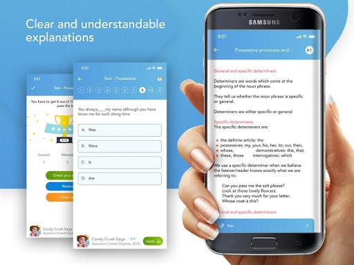 Egrammar - learn english grammar - Image screenshot of android app