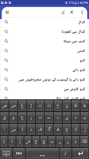 English to Urdu Dictionary - عکس برنامه موبایلی اندروید