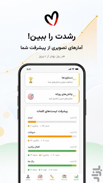 فلش کارت لغات انگلیسی - Image screenshot of android app