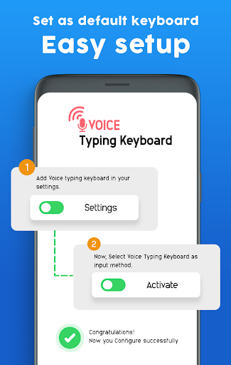 Voice Typing Keyboard - Speech to Text Converter - عکس برنامه موبایلی اندروید