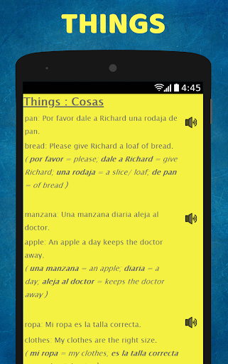 Start Learning Spanish Immediately: Spoken Spanish - Image screenshot of android app