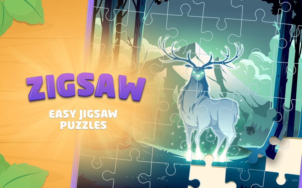 Relaxing Bright Jigsaw Puzzles - Gameplay image of android game