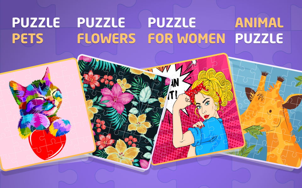 Relaxing Bright Jigsaw Puzzles - Gameplay image of android game
