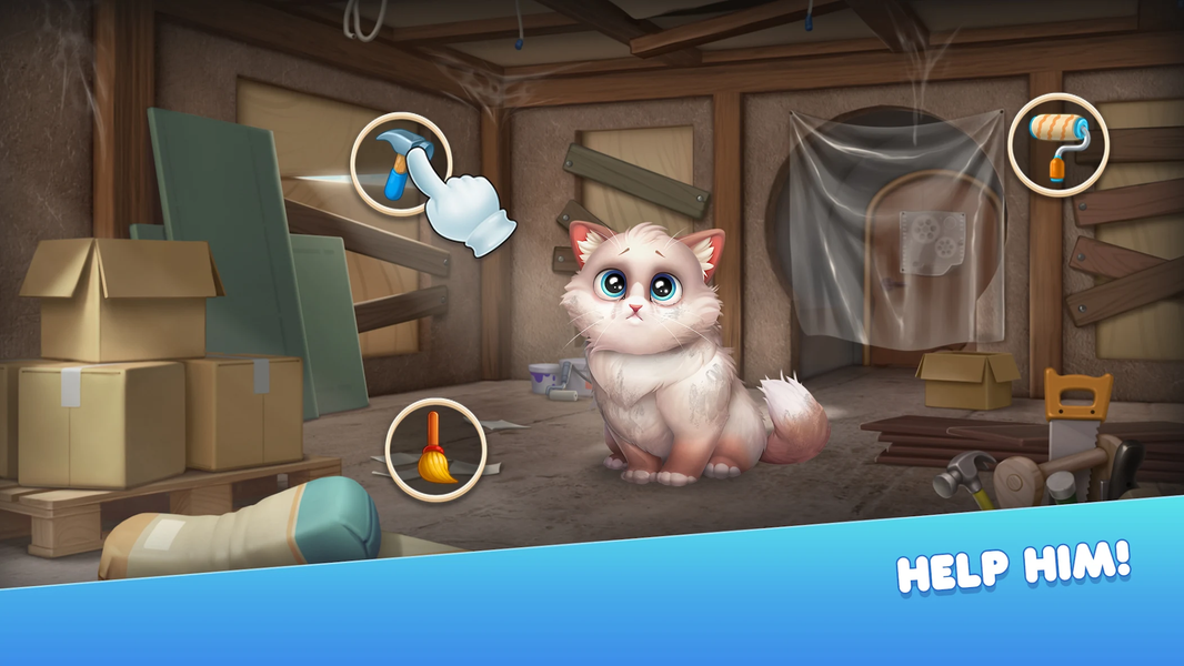 Fluffy Town: Boom Story - عکس برنامه موبایلی اندروید