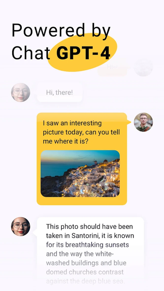 AI Chat bot build on GPT MChat - Image screenshot of android app