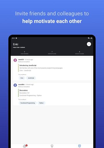 Enki: Learn to code - Image screenshot of android app