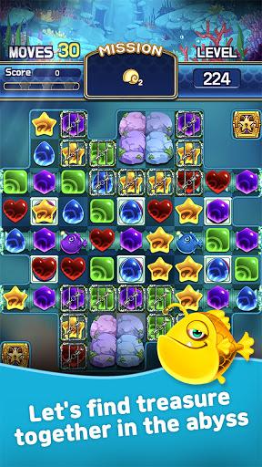 Jewel Abyss: Match3 puzzle - Gameplay image of android game