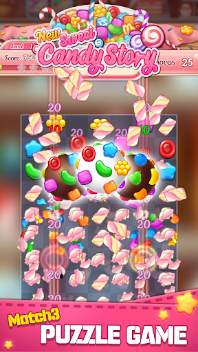 New Sweet Candy Story 2020 : Puzzle Master - Gameplay image of android game