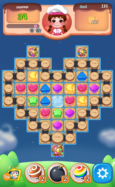 New Sweet Cookie pop season2 - Gameplay image of android game