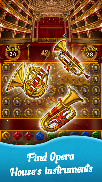 Jewel opera house - Gameplay image of android game