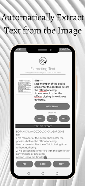 OCR Text Scanner - Multi-Image - Image screenshot of android app