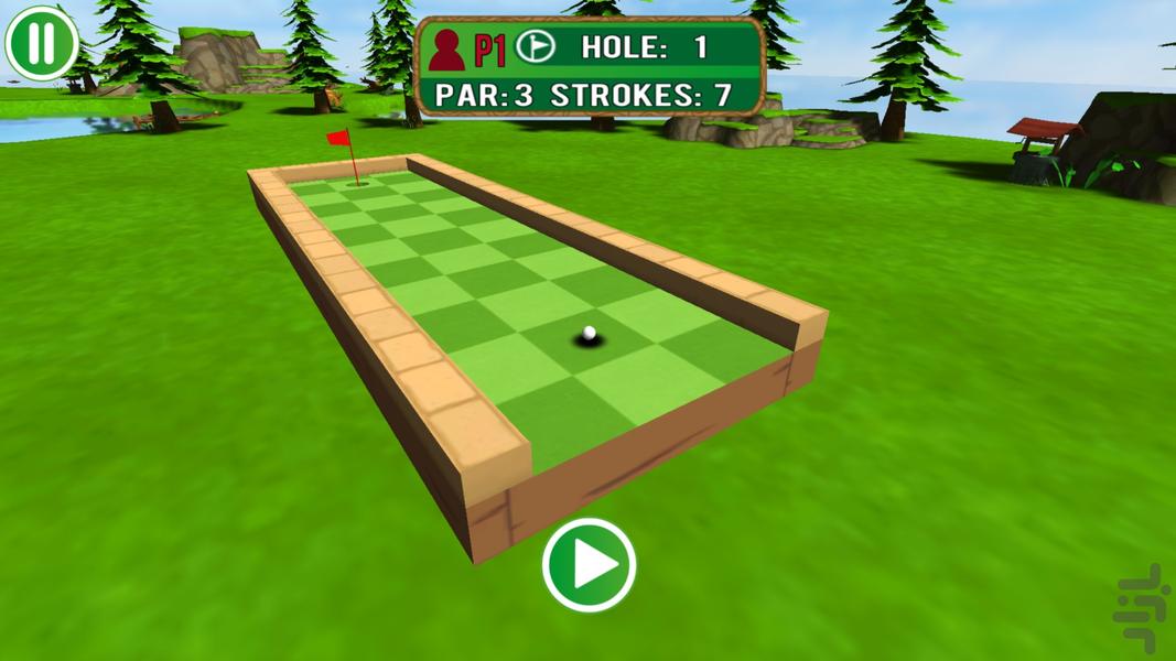 Mini Golf Mundo - Gameplay image of android game