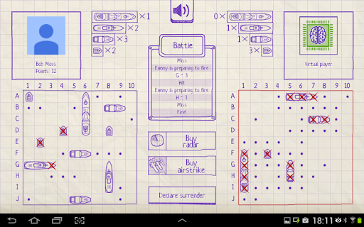 Sea Battle. Confrontation - Gameplay image of android game