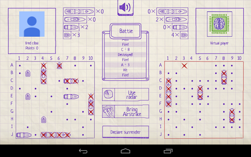 Sea Battle. Confrontation - Gameplay image of android game
