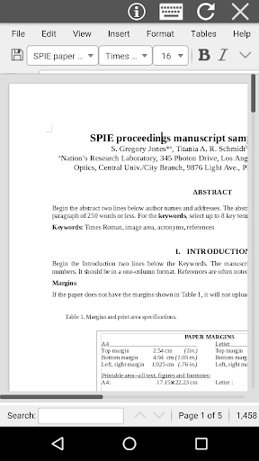AndroDOC editor for Doc & Word - Image screenshot of android app