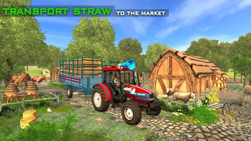Real farming cargo tractor simulator 2020 - Gameplay image of android game