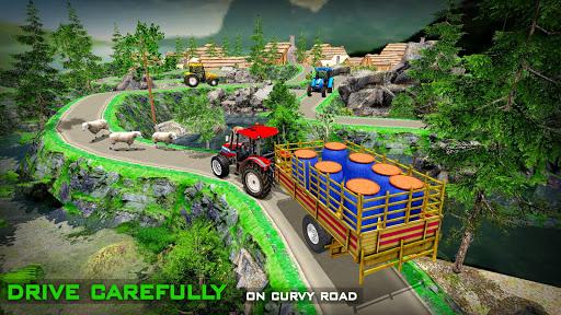 Real farming cargo tractor simulator 2020 - Gameplay image of android game