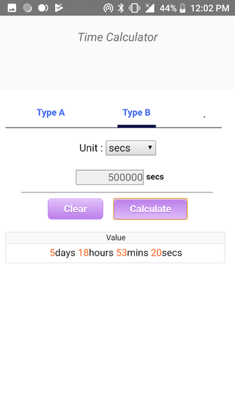 Age & Time Calculator - عکس برنامه موبایلی اندروید