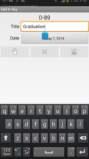 D-Day List - عکس برنامه موبایلی اندروید