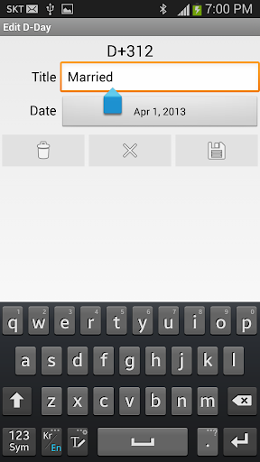 D-Day List - عکس برنامه موبایلی اندروید