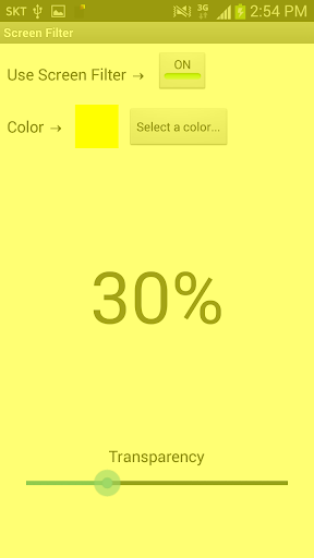Screen Filter -Bluelight Block - Image screenshot of android app