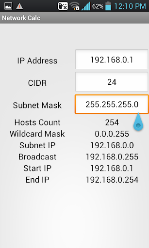 Network IP  Calculator - عکس برنامه موبایلی اندروید