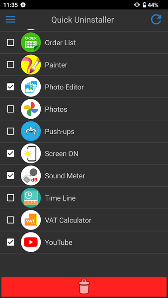 App Uninstaller - عکس برنامه موبایلی اندروید