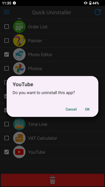 App Uninstaller - عکس برنامه موبایلی اندروید