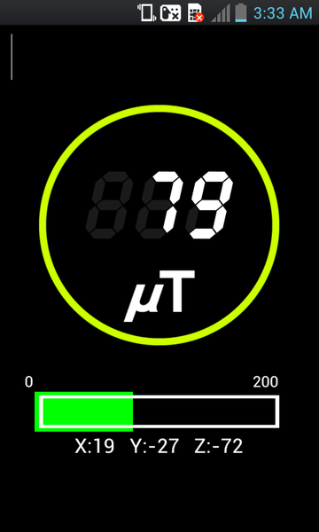 Magnetic field meter - عکس برنامه موبایلی اندروید