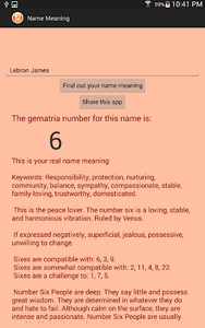 Name Meaning - Image screenshot of android app