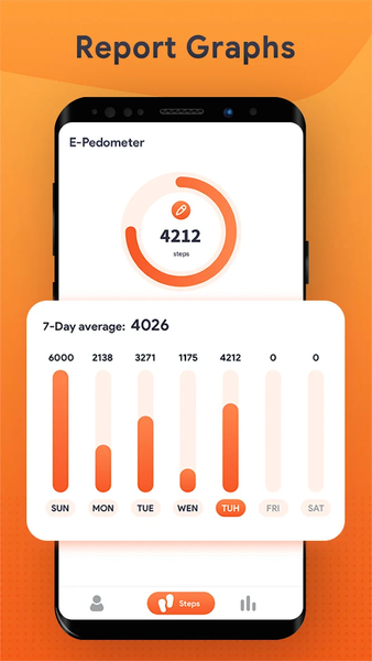 E-Pedometer: Step Tracker - عکس برنامه موبایلی اندروید