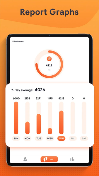 E-Pedometer: Step Tracker - عکس برنامه موبایلی اندروید