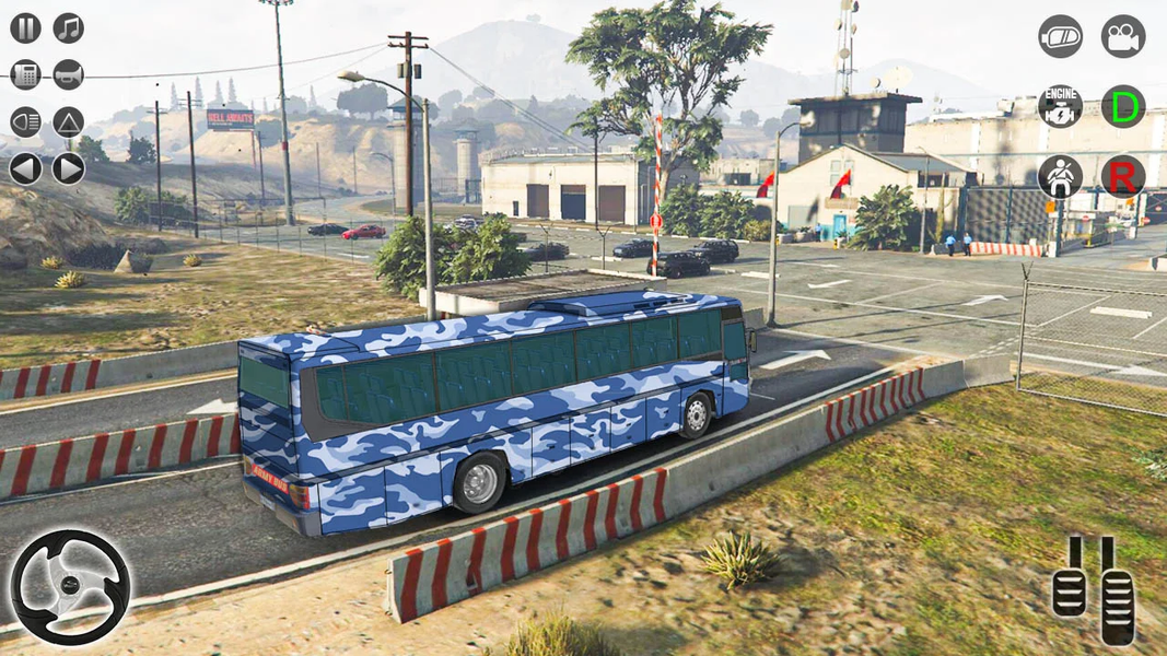 Army Bus Transporter Simulator - Gameplay image of android game