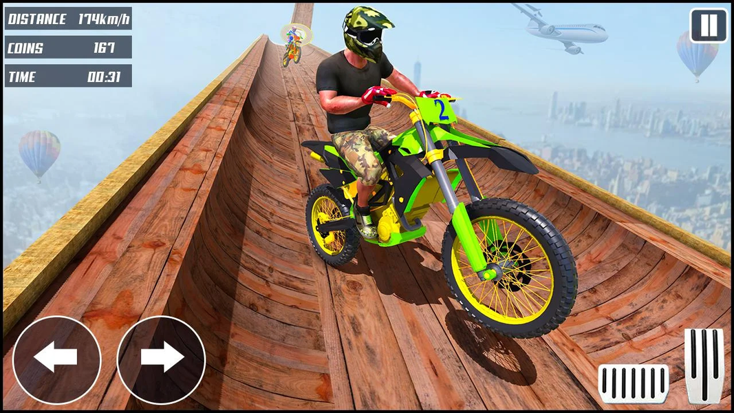 Moto Racing: Stunt Race Games - عکس بازی موبایلی اندروید