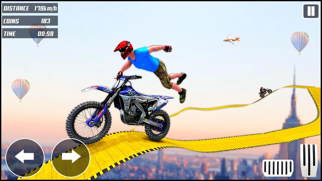 Moto Racing: Stunt Race Games - عکس بازی موبایلی اندروید