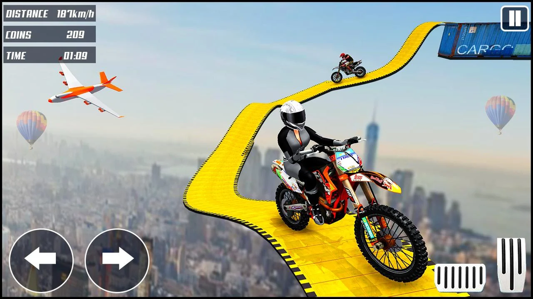 Moto Racing: Stunt Race Games - عکس بازی موبایلی اندروید