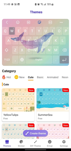 Keys Cafe - Make your keyboard - عکس برنامه موبایلی اندروید