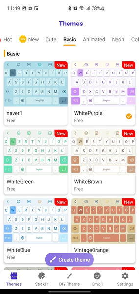 Keys Cafe - Make your keyboard - عکس برنامه موبایلی اندروید