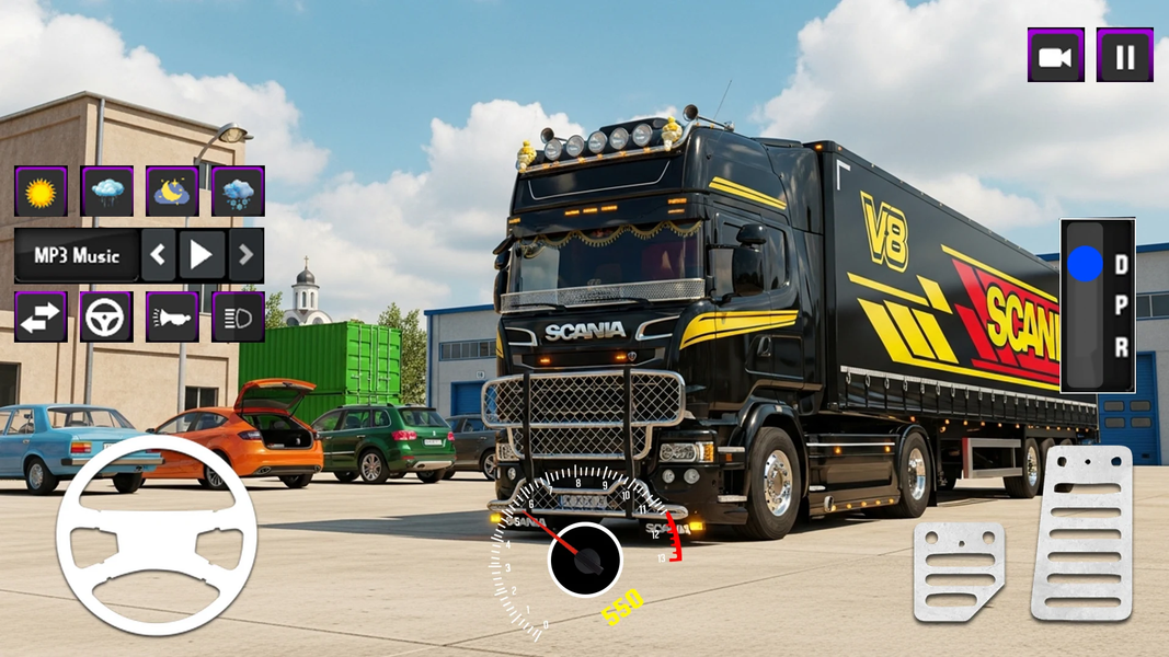 City Cargo Truck Simulator 3D - Gameplay image of android game