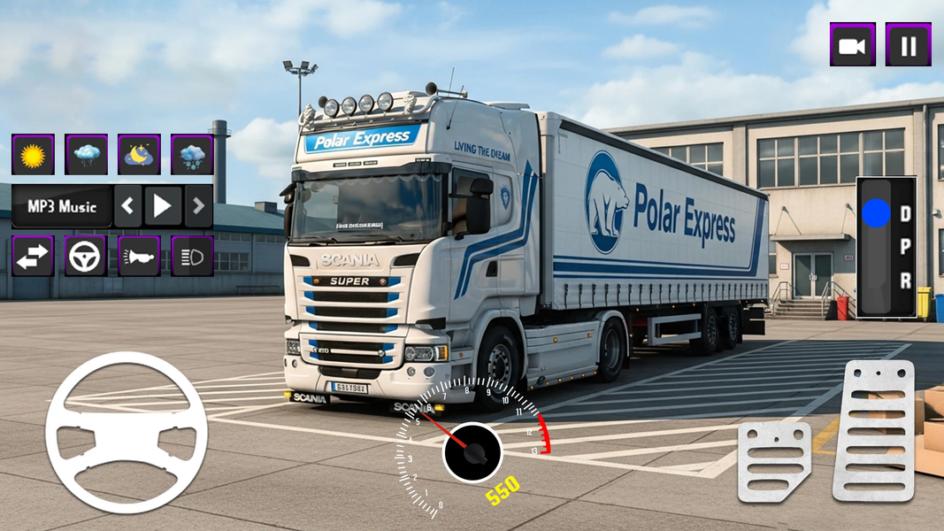 City Cargo Truck Simulator 3D - Gameplay image of android game