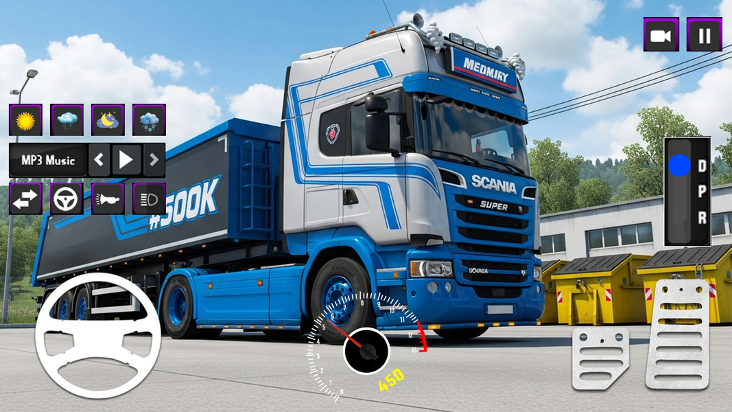 City Cargo Truck Simulator 3D - Gameplay image of android game