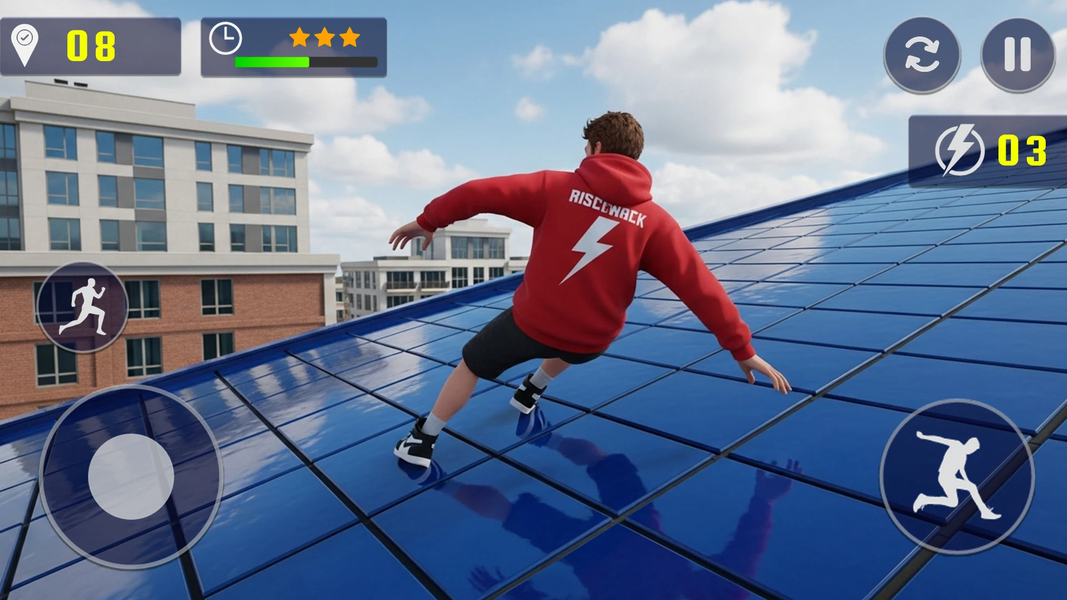 Rooftop Reach Parkour Going Up - عکس بازی موبایلی اندروید