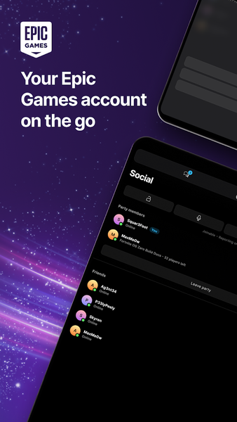 Epic Games - عکس برنامه موبایلی اندروید