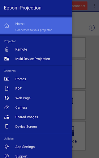 Epson iProjection - عکس برنامه موبایلی اندروید