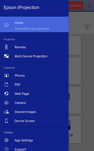 Epson iProjection - Image screenshot of android app