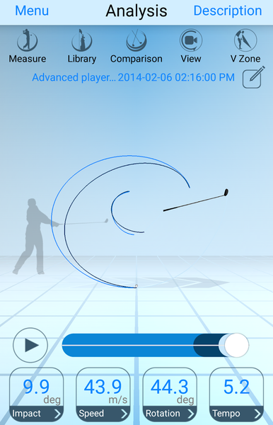 Epson M-Tracer For Golf - Image screenshot of android app