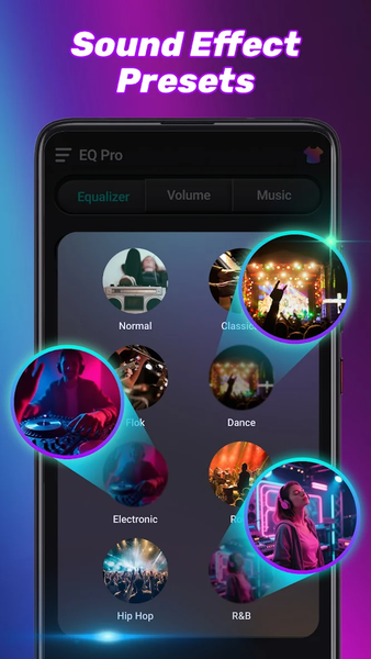 EQ Pro - Equalizer & Volume - عکس برنامه موبایلی اندروید
