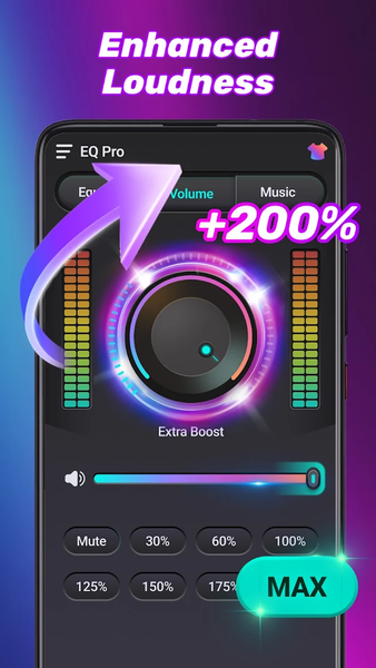 EQ Pro - Equalizer & Volume - عکس برنامه موبایلی اندروید