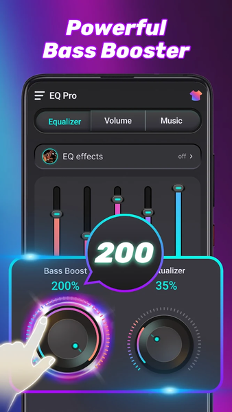 EQ Pro - Equalizer & Volume - عکس برنامه موبایلی اندروید